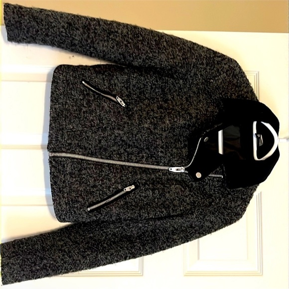 Women's Black & Gray Tweed Jacket - Picture 2 of 8